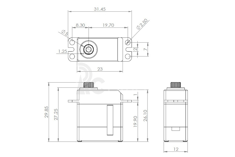 DS6125E (0.053s/60°, 3.25kg.cm)