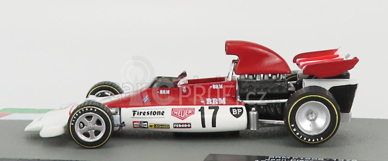 Edicola BRM F1  P160b N 17 Monaco Gp 1972 Jean Pierre Beltoise 1:43 Červená Bílá