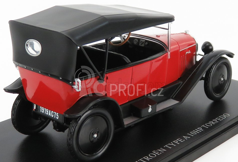 Edicola Citroen Type-a 10hp Torpedo 1919 1:24 Červená Černá