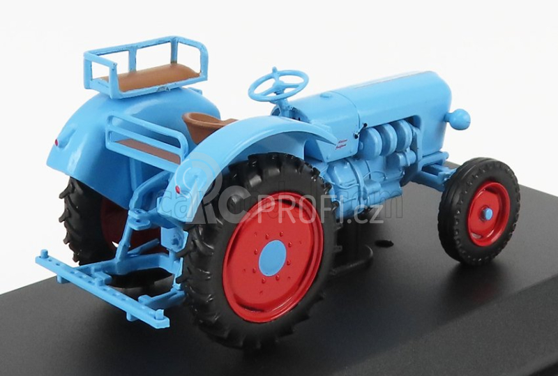 Edicola Eicher Konigstiger Em300 Tractor 1960 - Con Vetrina - With Showcase 1:43 Světle Modrá