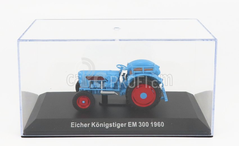 Edicola Eicher Konigstiger Em300 Tractor 1960 - Con Vetrina - With Showcase 1:43 Světle Modrá