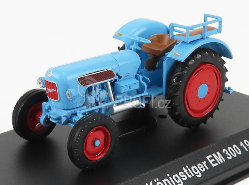 Edicola Eicher Konigstiger Em300 Tractor 1960 - Con Vetrina - With Showcase 1:43 Světle Modrá