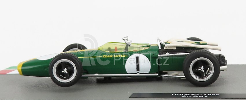 Edicola Lotus F1 43 Brm Team Lotus N 1 Season 1966 Jim Clark 1:43 Zelená Žlutá