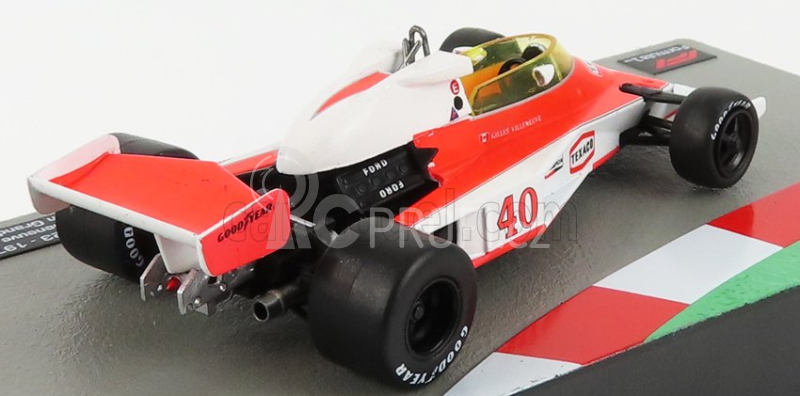 Edicola Mclaren F1  M23 N 40 British Gp 1977 Gilles Villeneuve 1:43 Oranžová Bílá