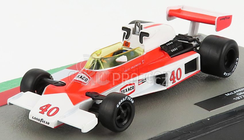 Edicola Mclaren F1  M23 N 40 British Gp 1977 Gilles Villeneuve 1:43 Oranžová Bílá