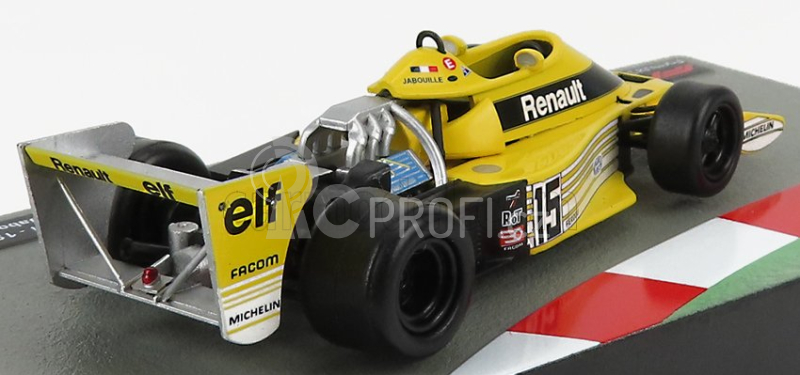 Edicola Renault F1 Rs01 N 15 Season 1977 Jean Pierre Jabouille 1:43 Žlutá Černá