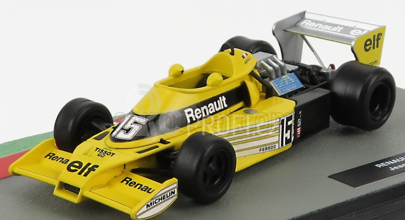 Edicola Renault F1 Rs01 N 15 Season 1977 Jean Pierre Jabouille 1:43 Žlutá Černá