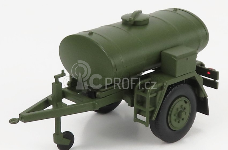 Edicola Trailer Rimorchio Tanker 2000 Litre 1:43 Vojenská Zelená