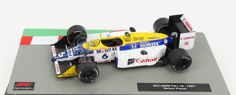 Edicola Williams F1 Honda Fw11b N 6 Nelson Piquet 1:43