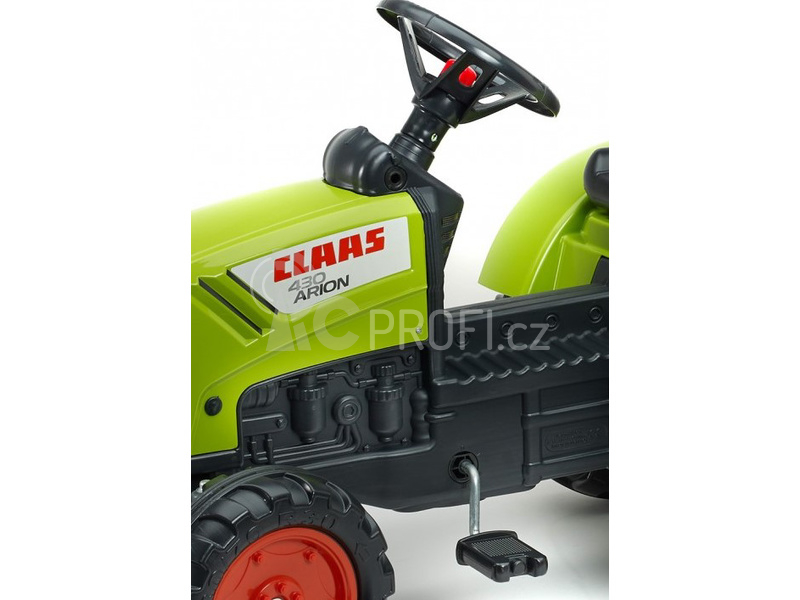 FALK - Šlapací traktor Claas Arion 430 s vlečkou