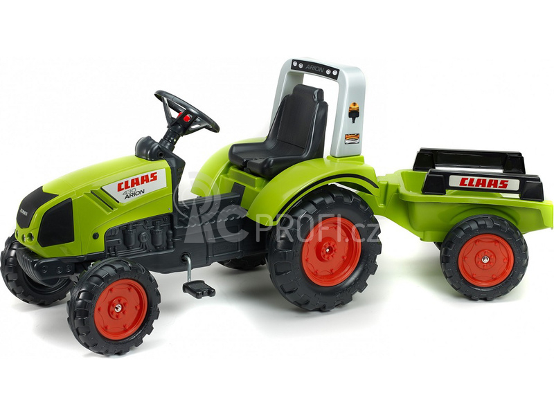 FALK - Šlapací traktor Claas Arion 430 s vlečkou