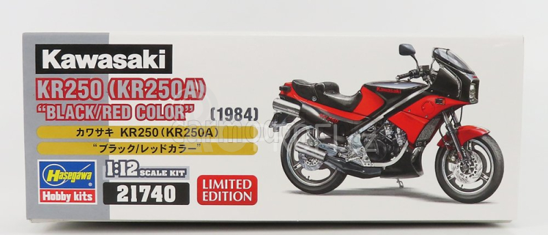 Hasegawa Kawasaki Kr250 Motorcycle 1984 1:12 /