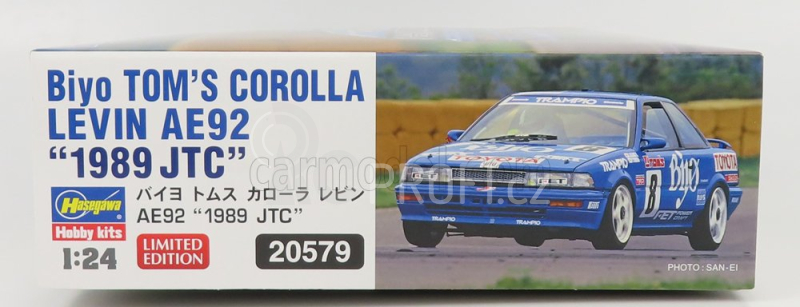 Hasegawa Toyota Corolla Levin (ae92) Team Biyo N 8 Jtc 1989 K.okamoto - Y.tanaka 1:24 /