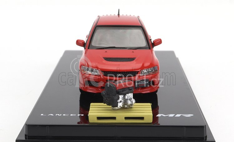 Ignition-model Mitsubishi Lancer Evolution Ix Gsr With Engine 2003 1:64 Red