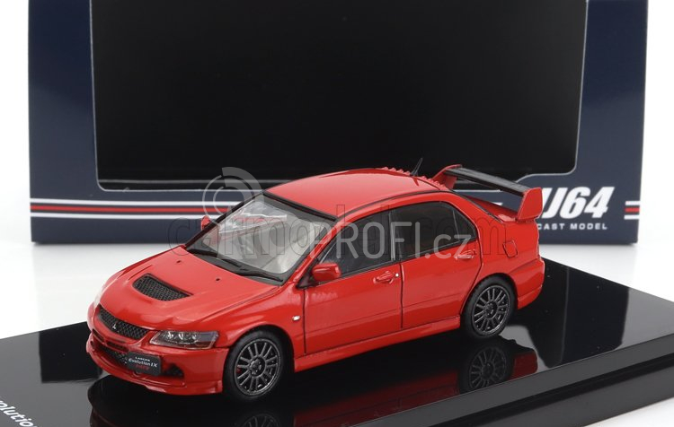 Ignition-model Mitsubishi Lancer Evolution Ix Gsr With Engine 2003 1:64 Red