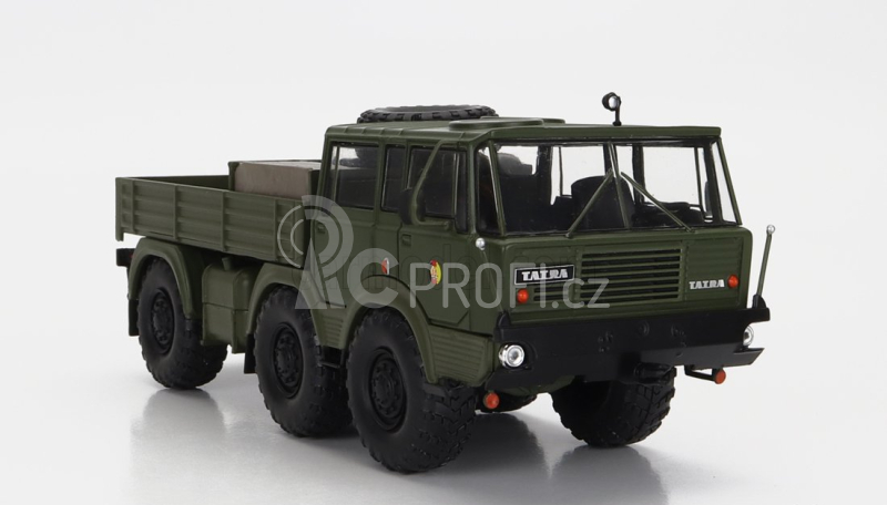 Ixo-models Tatra 813 Nva 6x6 Truck Cassonato Double Cabine 3-assi 1968 1:43 Vojenská Zelená