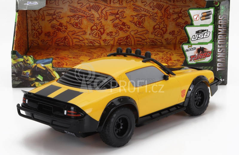 Jada Chevrolet Camaro Coupe 1977 - Bumblebee Transformers V L'ultimo Cavaliere 1:16 Žlutá Černá