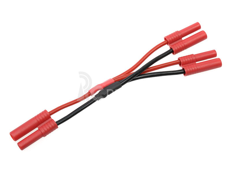 Kabel Y paralelní 4.0mm zlacený 14AWG 12cm