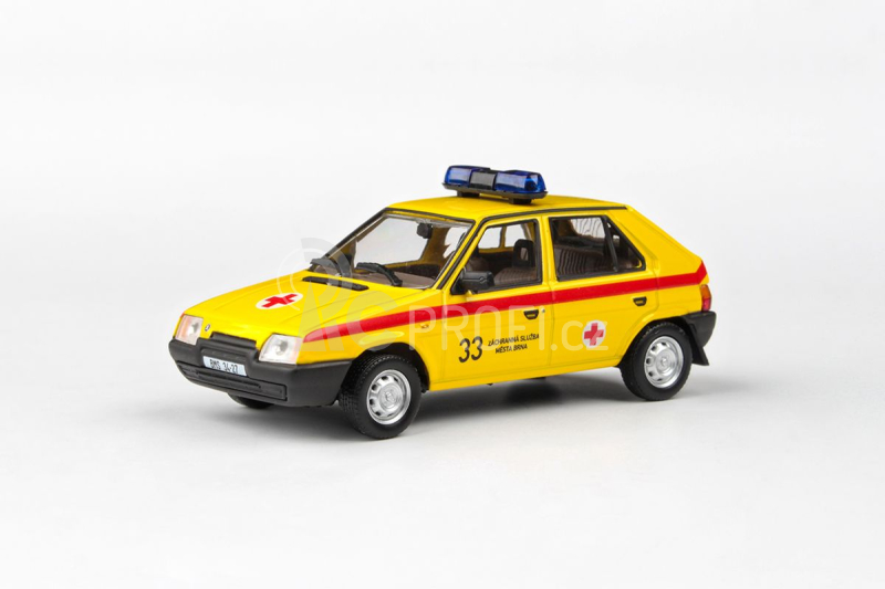 Abrex Škoda Favorit 136L (1988) 1:43 - Záchranná Služba Města Brna