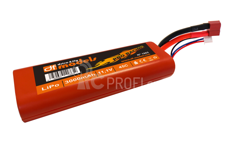 LiPo 3S 11,1 V / 3000 mAh - 45C ve velikosti 2S