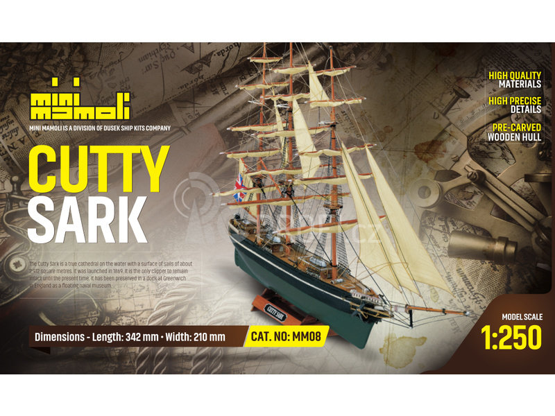 MINI MAMOLI Cutty Sark 1:250 kit