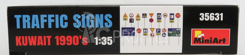 Miniart Accessories Segnali Stradali - Traffic Signs Kuwait 1990 1:35 /