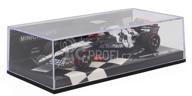 Minichamps Alpha tauri F1  At04 Team Alpha Tauri N 21 Season 2023 Nyck De Vries 1:43 Modrá Bílá