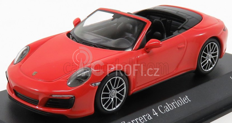 Minichamps Porsche 911 991-2 Carrera 4s Cabriolet 2017 1:43 Orange