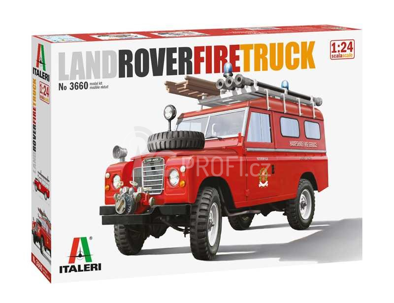 Model Kit auto 3660 - Land Rover Fire Truck (1:24)