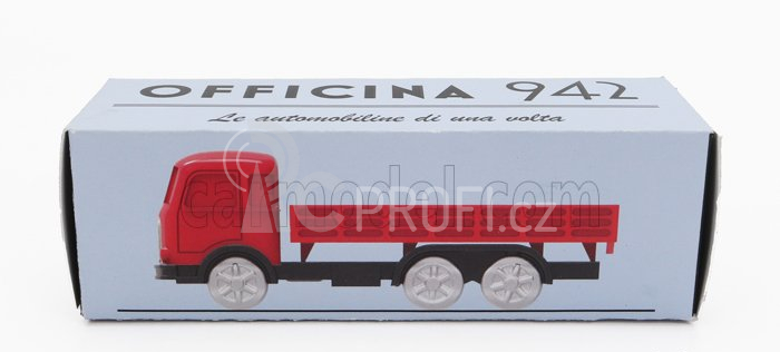 Officina-942 Om fiat Tigre Truck 3-assi 1960 1:76 Red