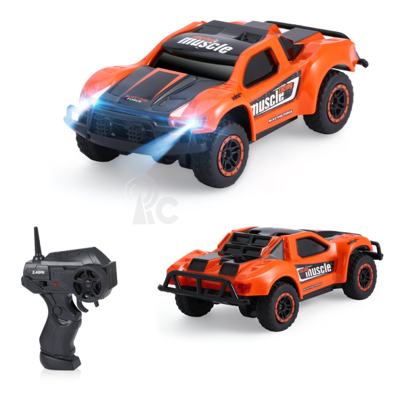 RC auto Muscle Racing 1:43, oranžová