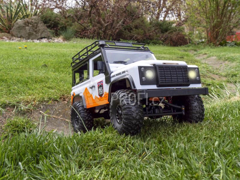 RC auto Land Rover Trail 1/12 RTR 4WD, bílá