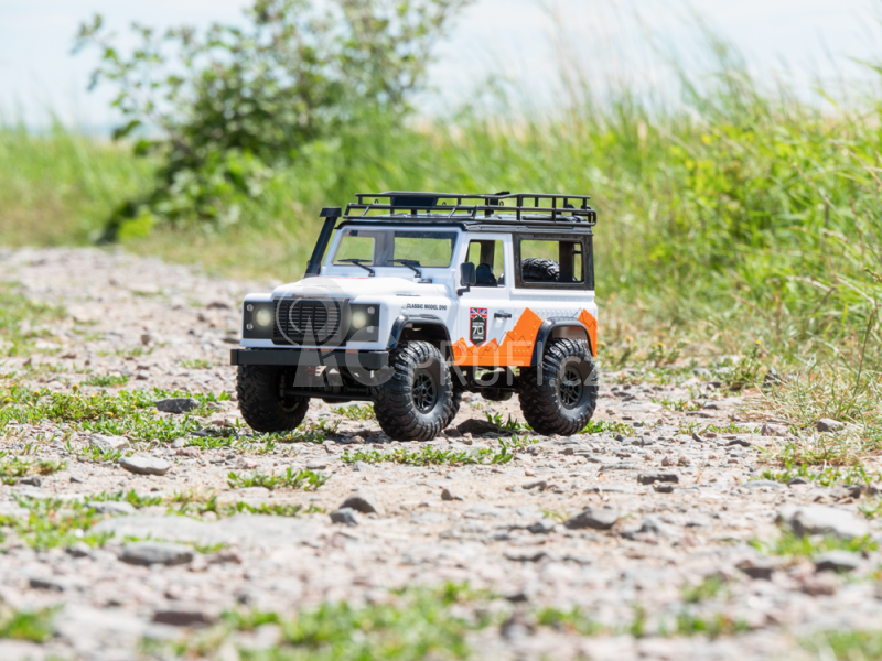 RC auto Land Rover Trail 1/12 RTR 4WD, bílá + náhradní baterie