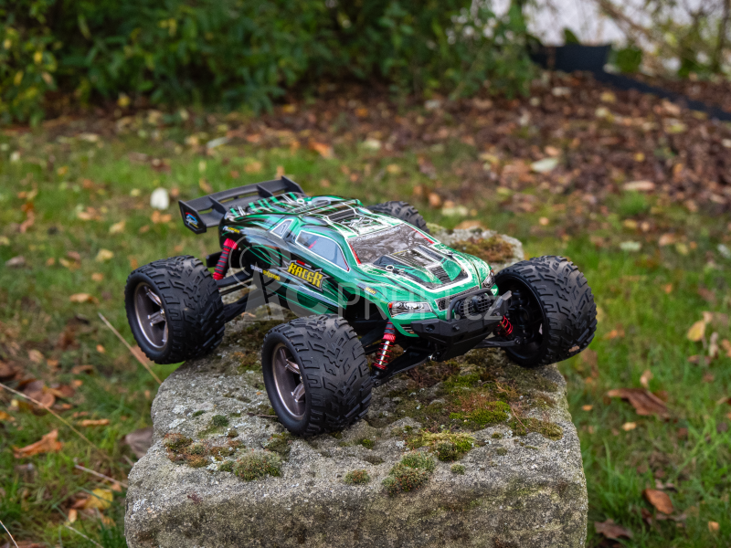 RC auto X9116 Challenger truggy, zelená + náhradní baterie