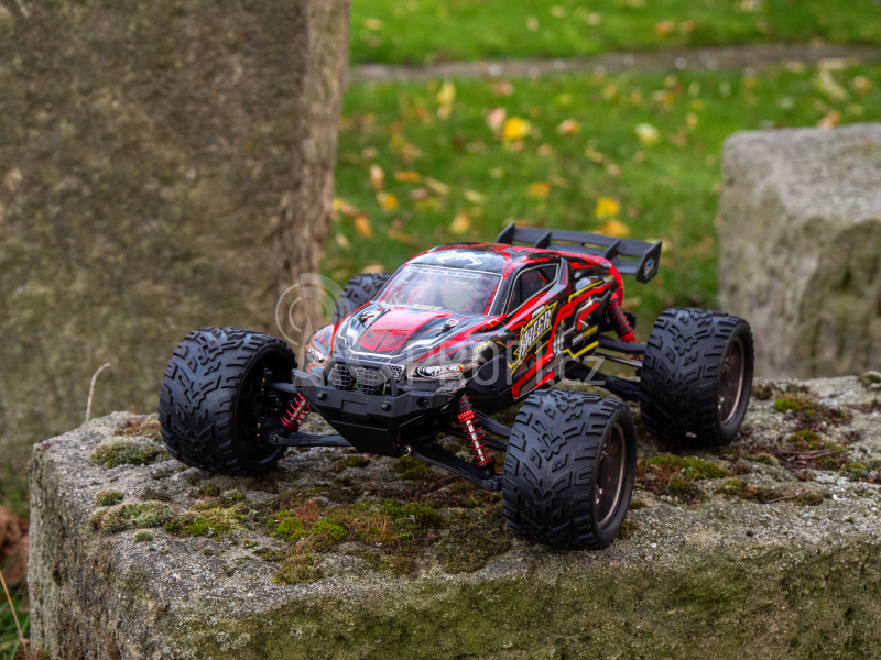 RC auto X9116 Challenger truggy, červená + náhradní baterie