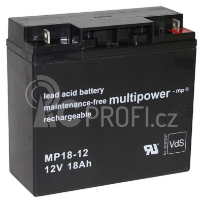 Pb akumulátor MULTIPOWER 12V/18,0Ah