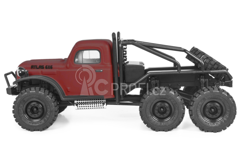 RC auto Atlas 6x6 1:18 RTR, červená