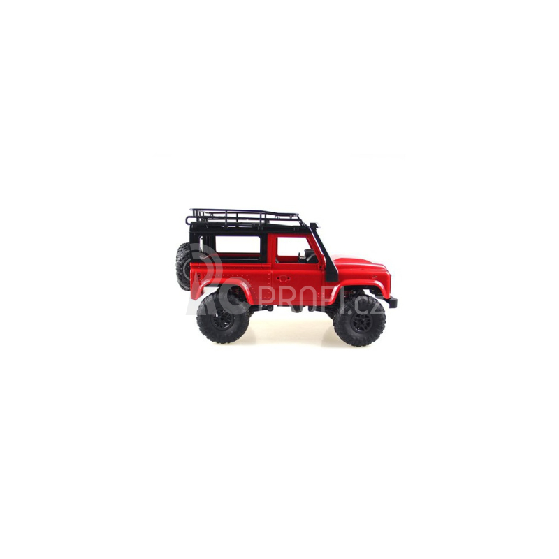 RC auto Land Rover Defender D90, červená