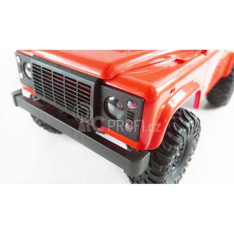 RC auto Land Rover Defender D90, červená