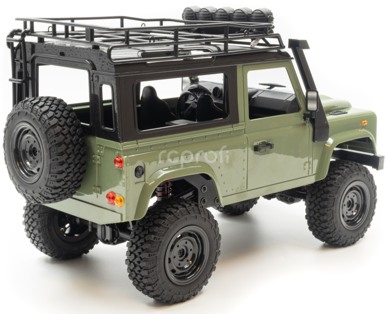 RC auto Land Rover Defender T98 V2 1/12, zelená + náhradní baterie