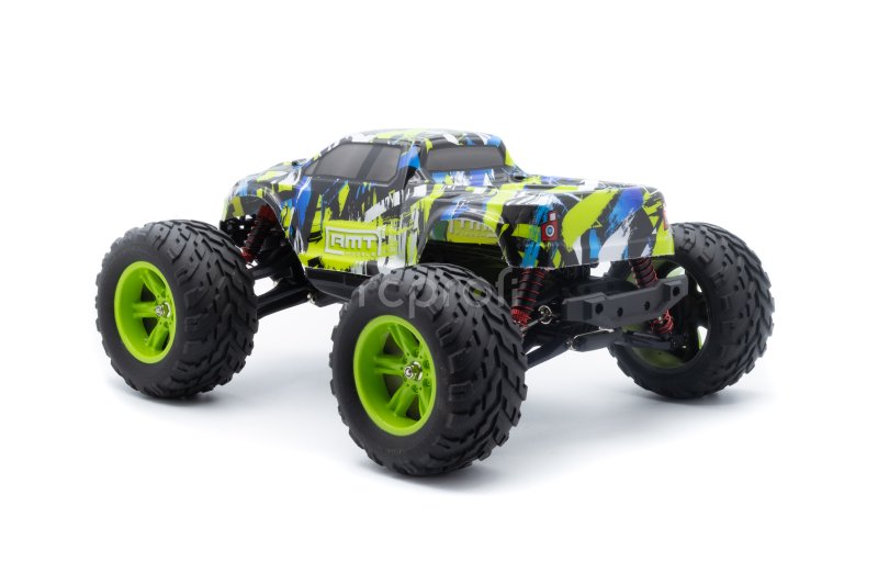 RC auto RMT Dominator Monster, zelená + náhradní baterie