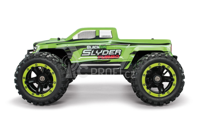 RC auto Slyder MT Turbo Brushless Monster Truck 1/16 RTR, zelená