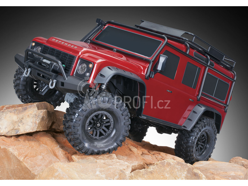 RC auto Traxxas TRX-4 Land Rover Defender 1:10 TQi, šedá