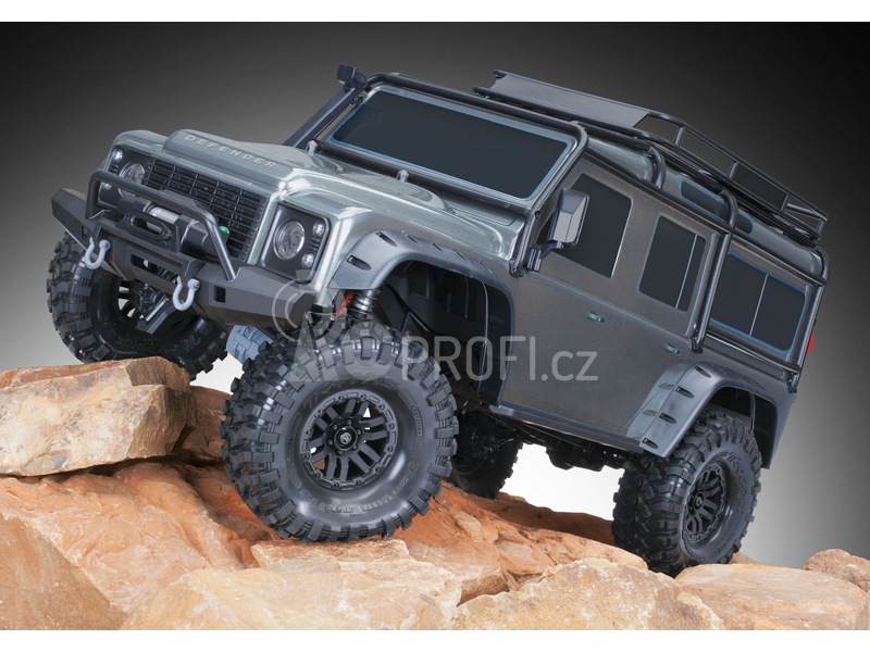 RC auto Traxxas TRX-4 Land Rover Defender 1:10 TQi, šedá