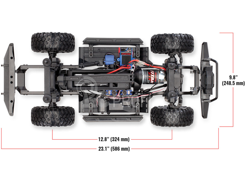 RC auto Traxxas TRX-4 Land Rover Defender 1:10 TQi, šedá