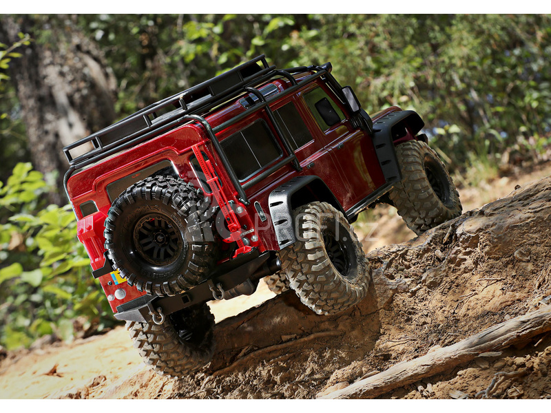 RC auto Traxxas TRX-4 Land Rover Defender 1:10 TQi, šedá