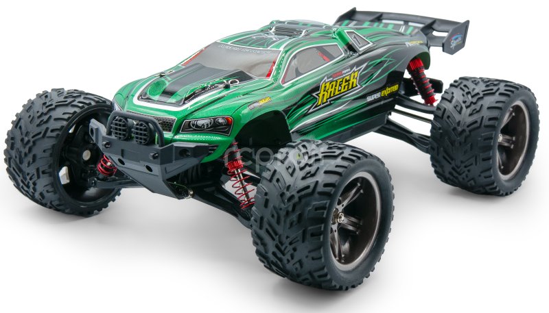 RC auto X9116 Challenger truggy, zelená + náhradní baterie