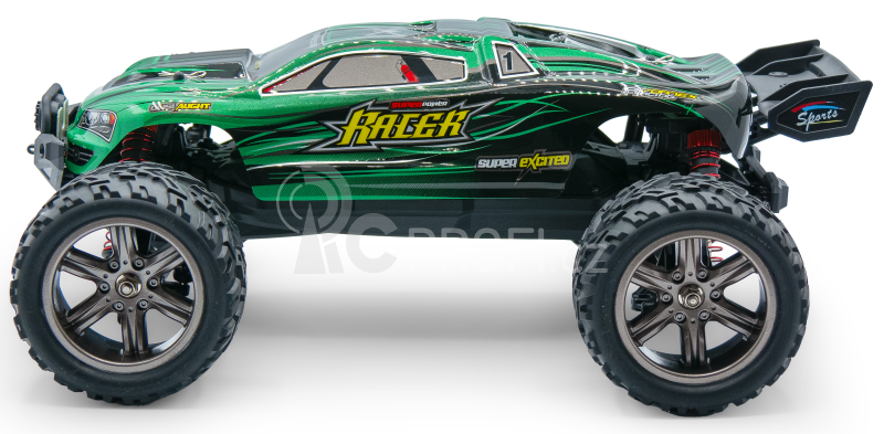 RC auto X9116 Challenger truggy, zelená + náhradní baterie