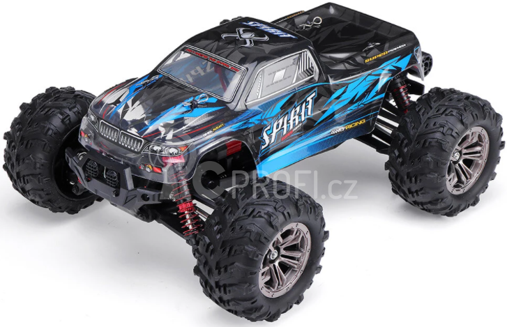 RC auto Q901C Spirit brushless, modrá + náhradní baterie