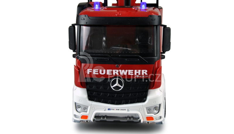 RC hasičský vůz Mercedes-Benz Arocs s žebříkem, 1:14